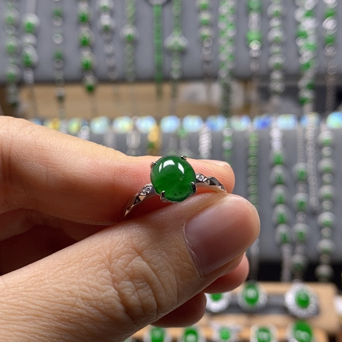 颈饰银S925镶嵌翡翠用****1170号 