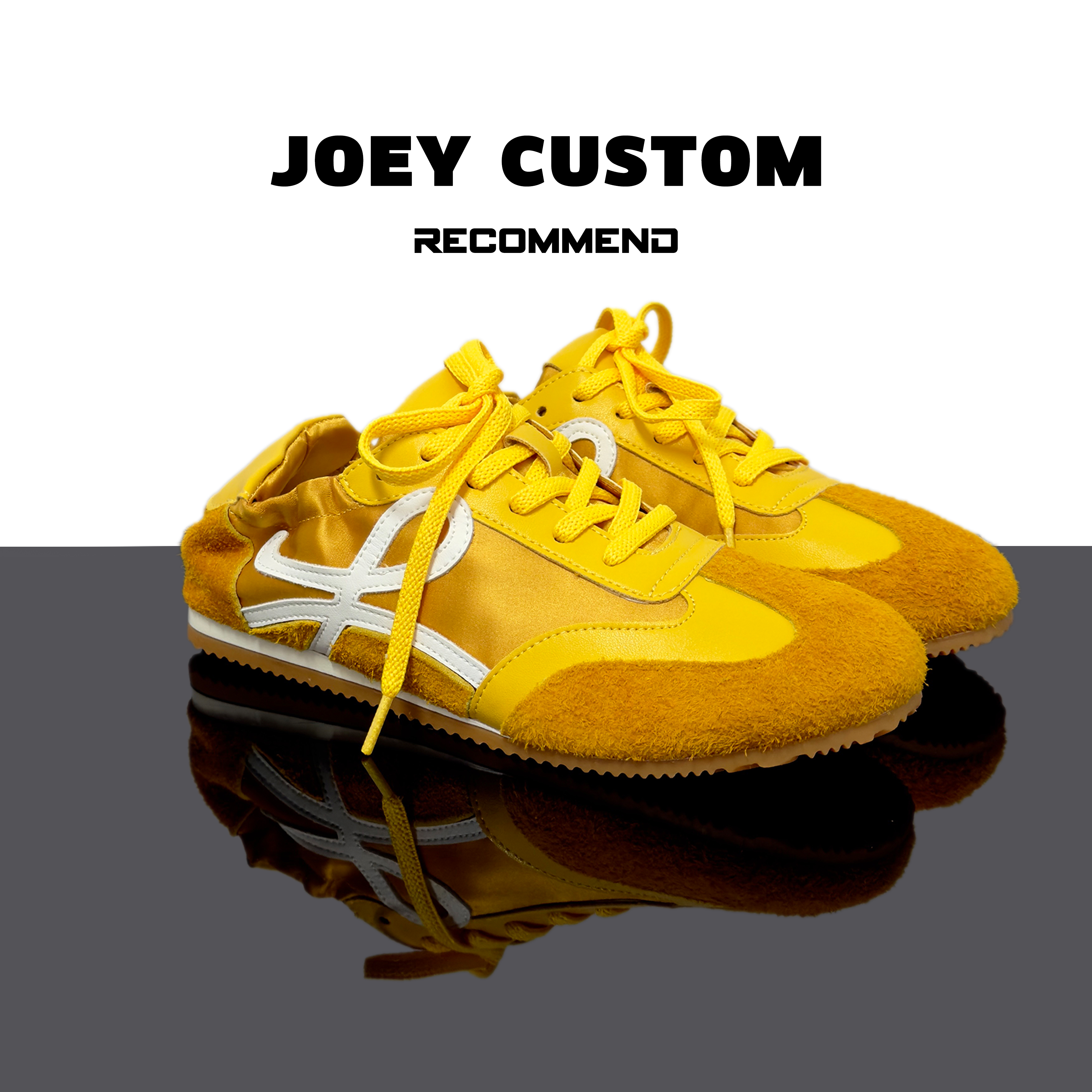 JOEY | 复古真皮软底芭蕾德训鞋舒适运动休闲鞋  9100