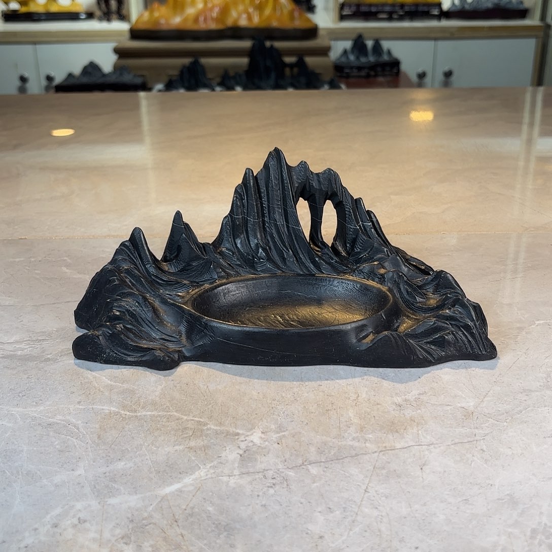 与***谈陶灵璧石手工雕刻奇石摆件