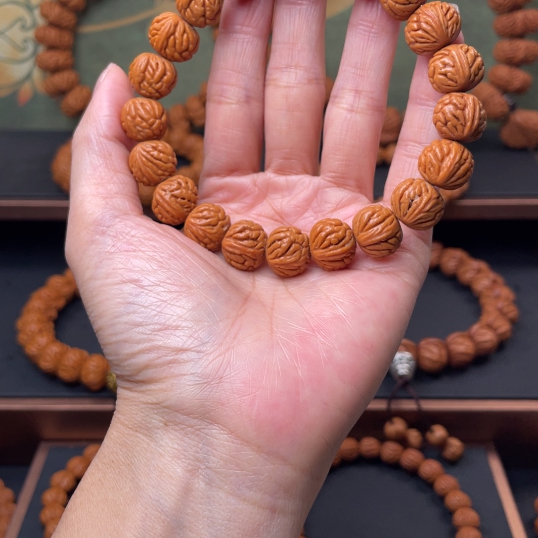 手串桃核13暴龙火焰纹