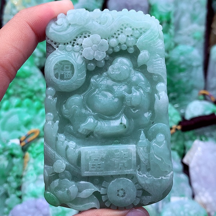 翡翠未镶嵌吊坠(不含链)