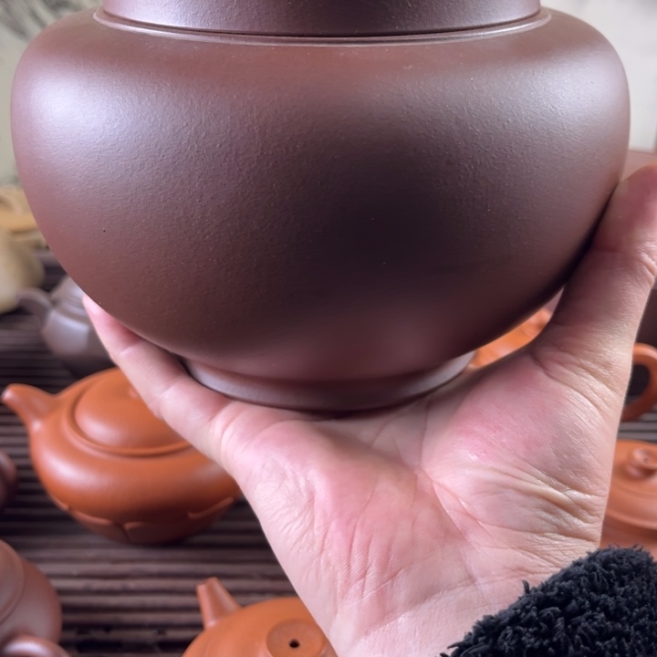紫砂茶叶罐紫泥的茶叶罐