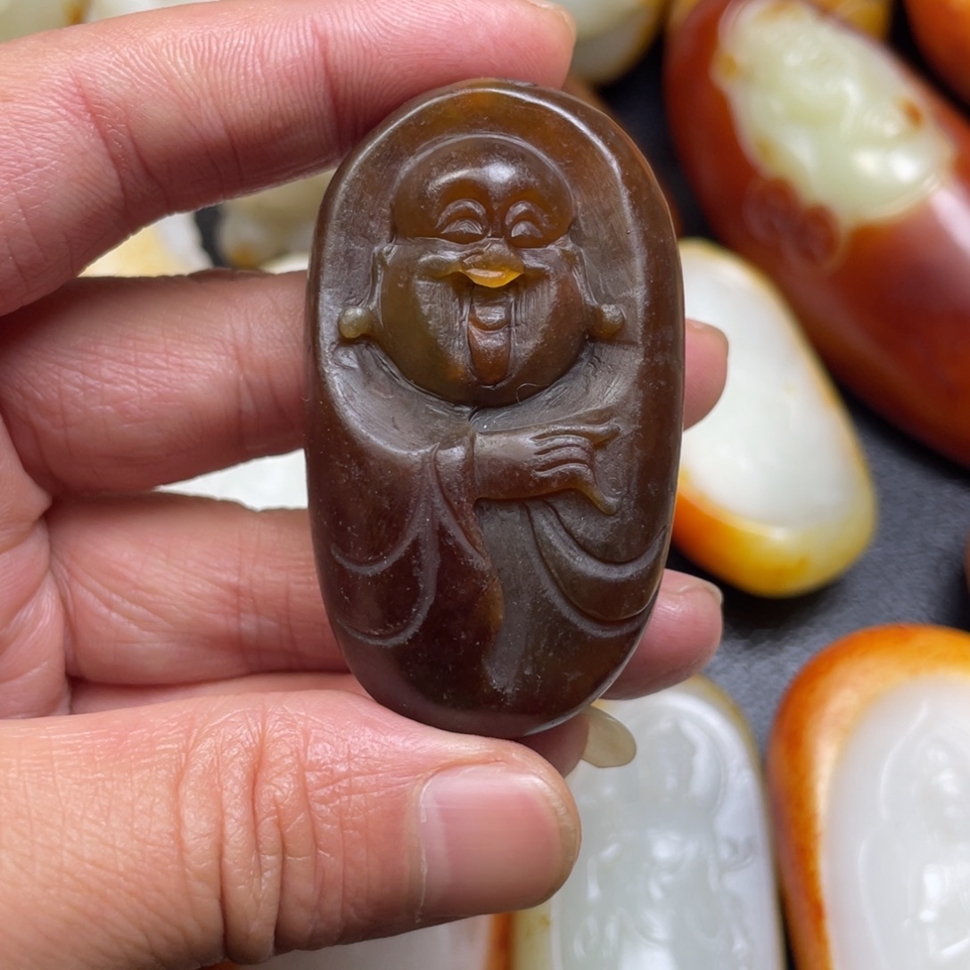 和田玉未镶嵌挂件