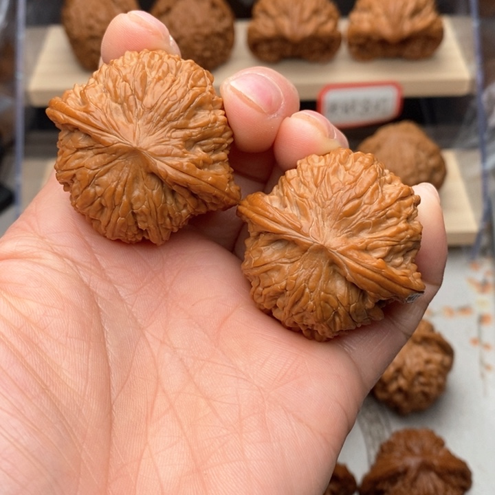 核桃把件冬磨盘核桃