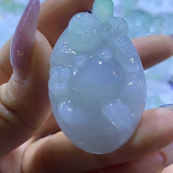 翡翠未镶嵌颈饰天然翡翠A货吊坠