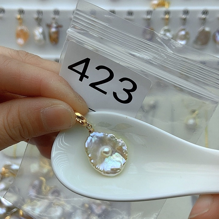 淡水珍珠颈饰银S925镶嵌