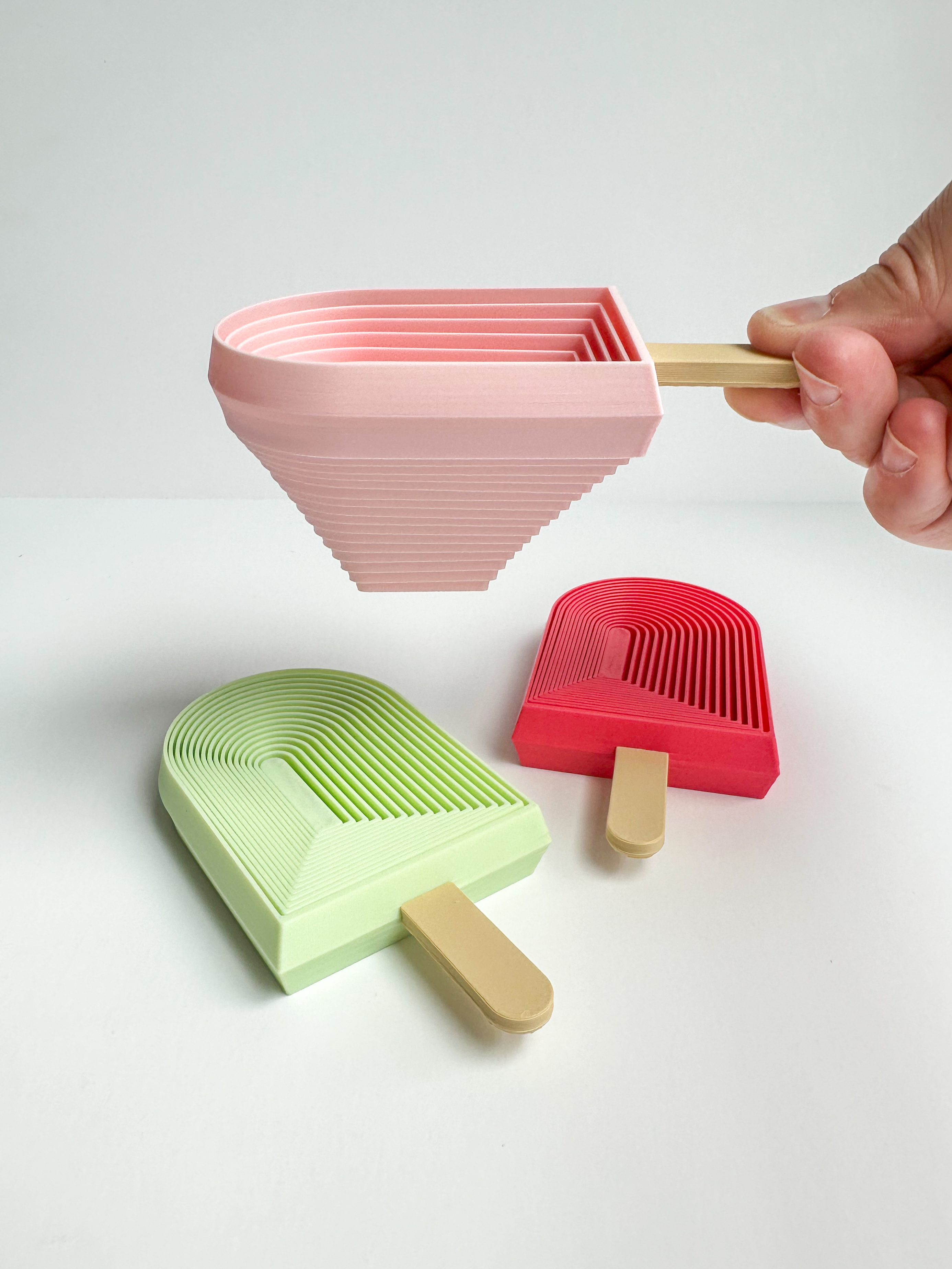 3D打印冰激凌冰棍解压可活动雪糕玩具