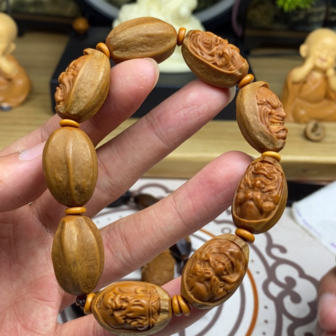 橄榄核手串/手链橄榄核雕工艺手串