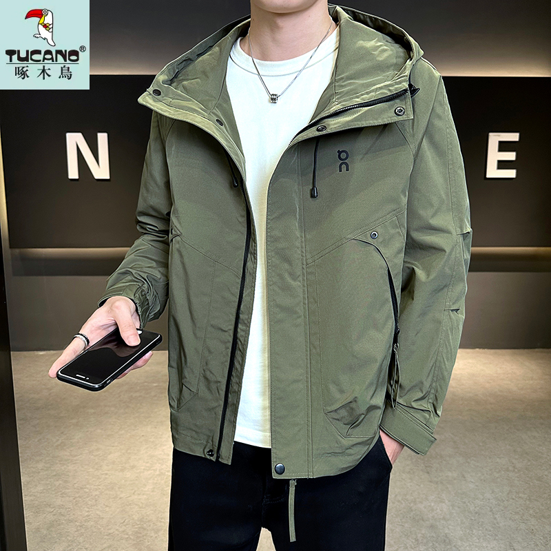 TUCANO/啄木鳥秋季新款连帽工装夹克防风休闲潮流帅气上衣外套男