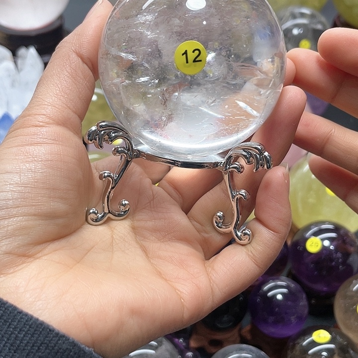 水晶水晶球白卡6.88A252未镶嵌