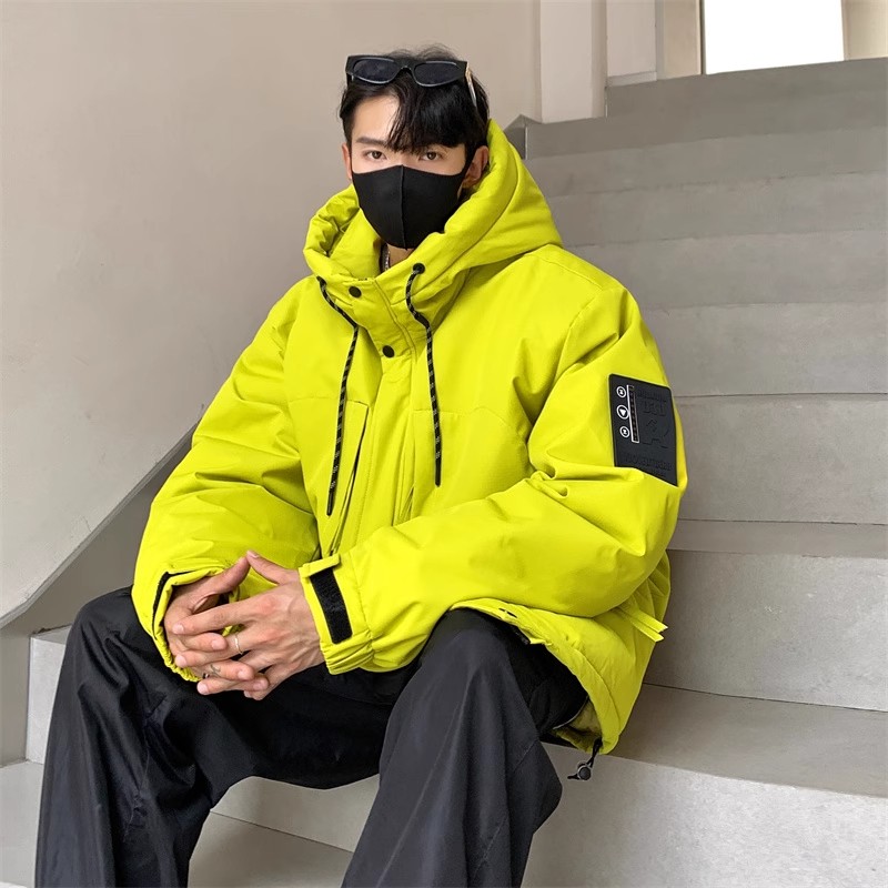 美式工装潮牌没事连帽羽绒是男士冬季保暖轻薄时尚外套情侣韩版