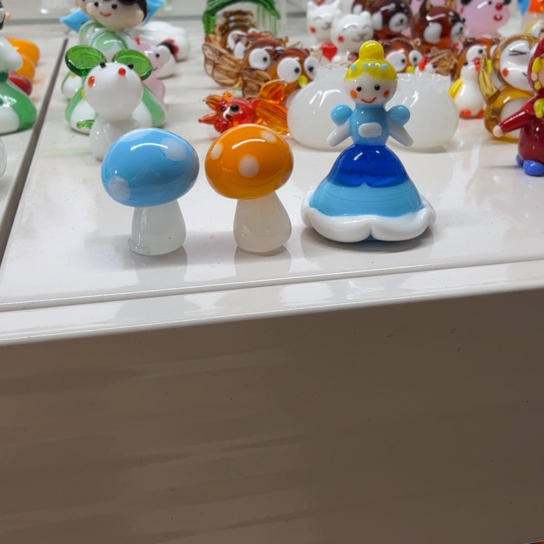 ༻***ˈ琉璃手工艺品蘑菇小女孩