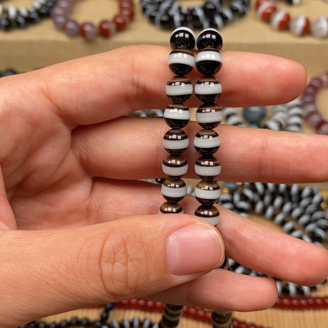 用***海玛瑙/玉髓未镶嵌单珠