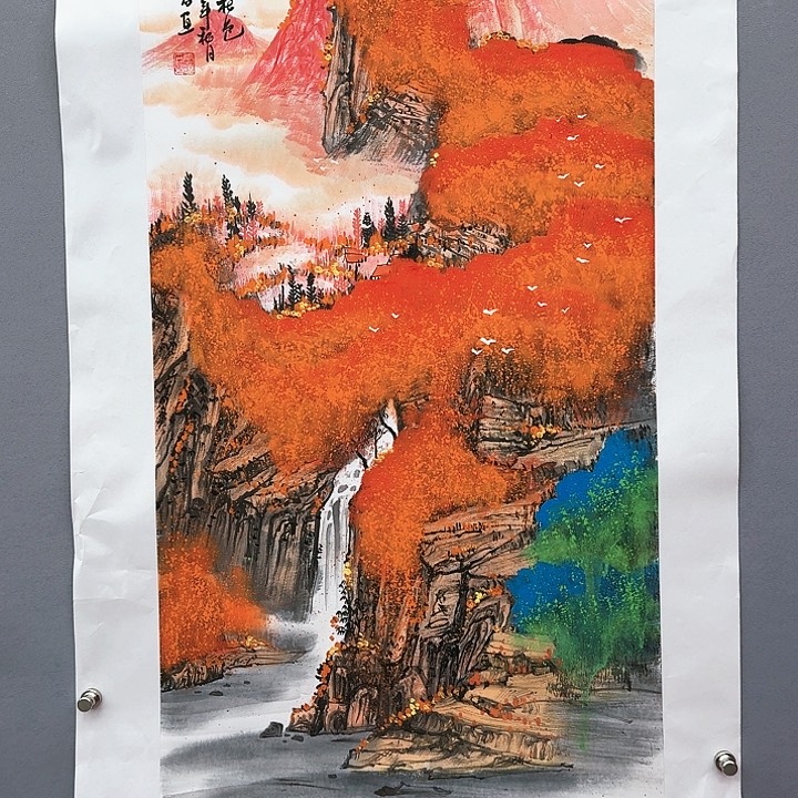 国画书法作品多次参加