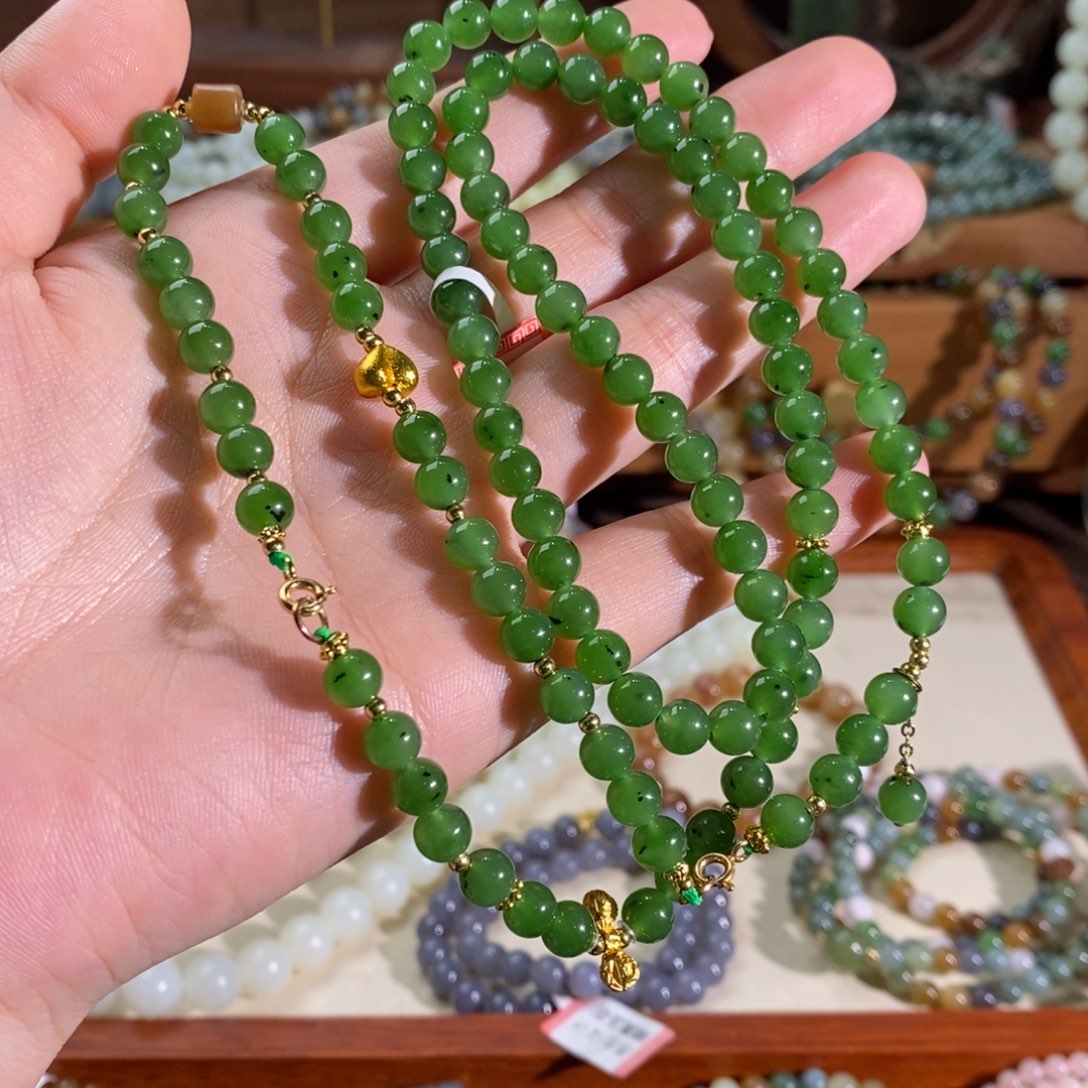 和田玉未镶嵌手链