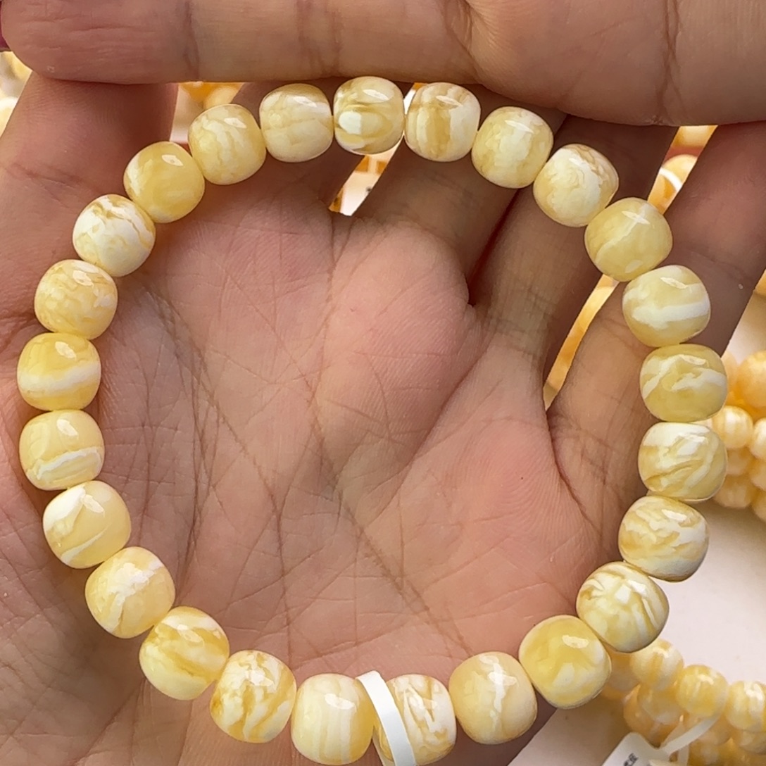 琥珀未镶嵌手链蜜蜡手串