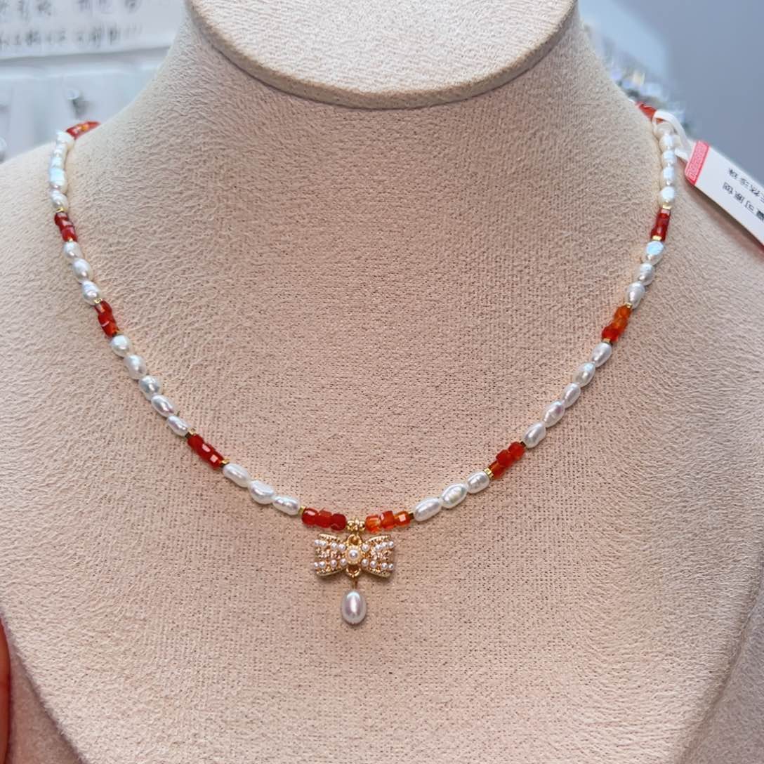 淡水珍珠颈饰未镶嵌Keshi2-3设计新年款