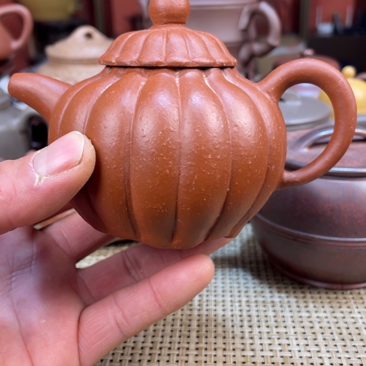 紫砂茶壶粗沙朱泥壶手工制作
