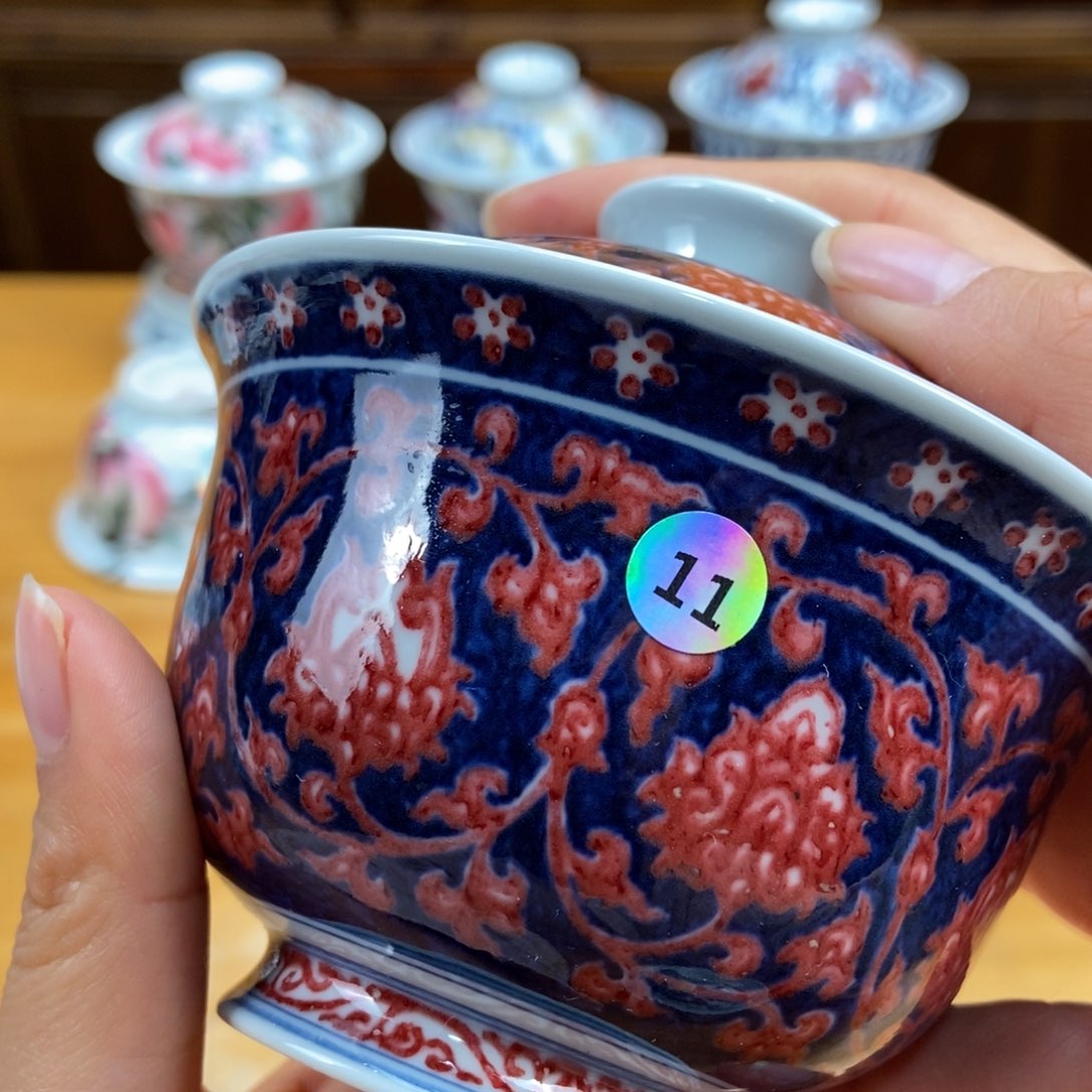 手绘现代茶具非古董