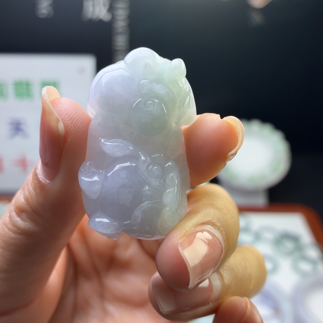 翡翠未镶嵌颈饰貔貅
