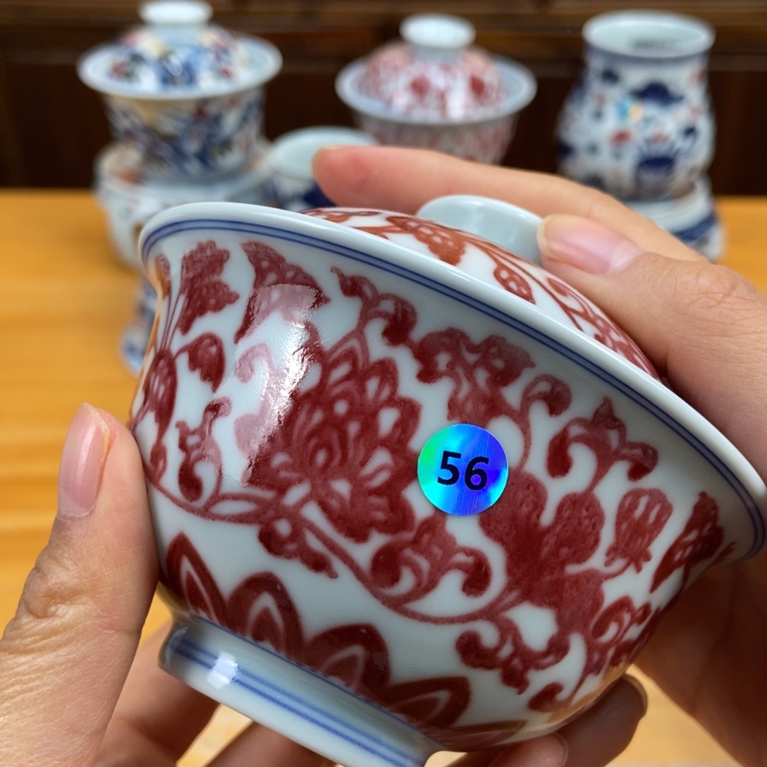手绘现代茶具非古董
