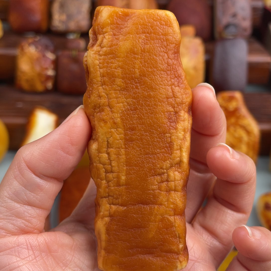 定制琥珀未镶嵌蜜蜡手把