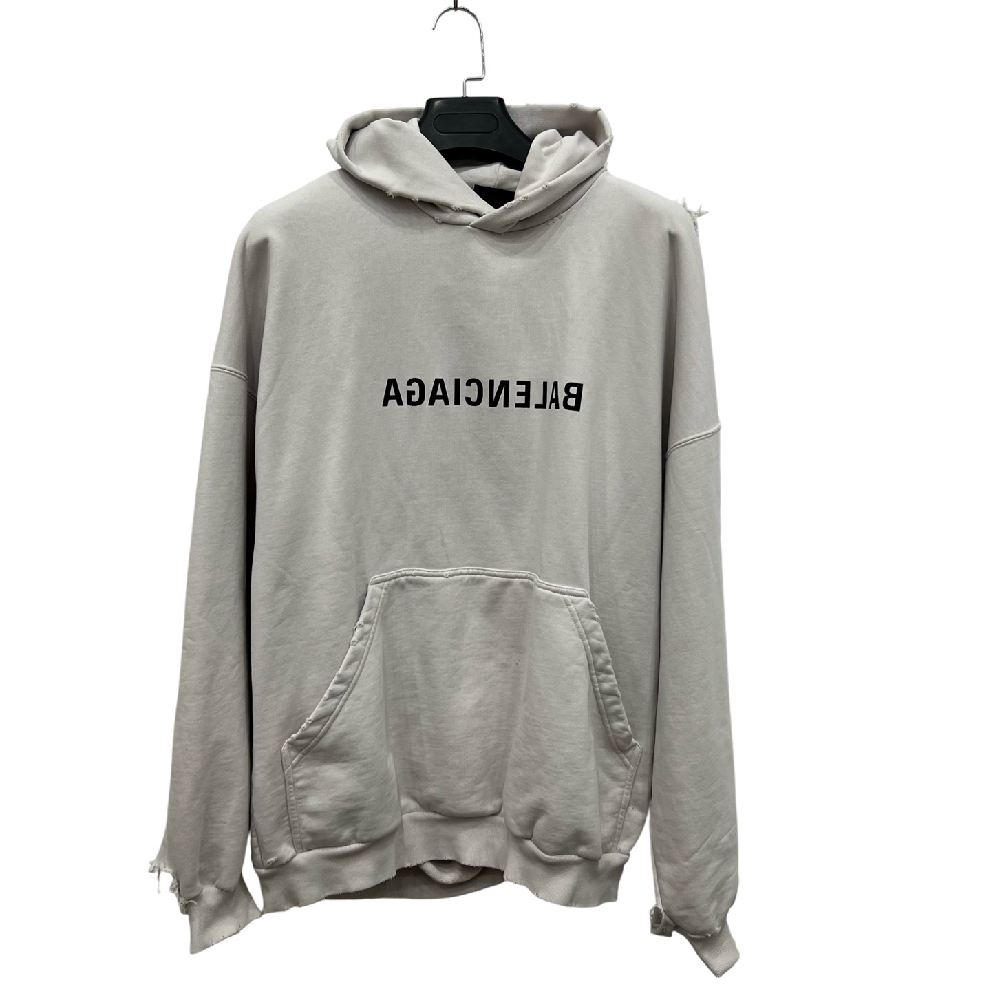 95新 Balenciaga/巴黎世家 大破坏字母logo破坏卫衣 1码/95新