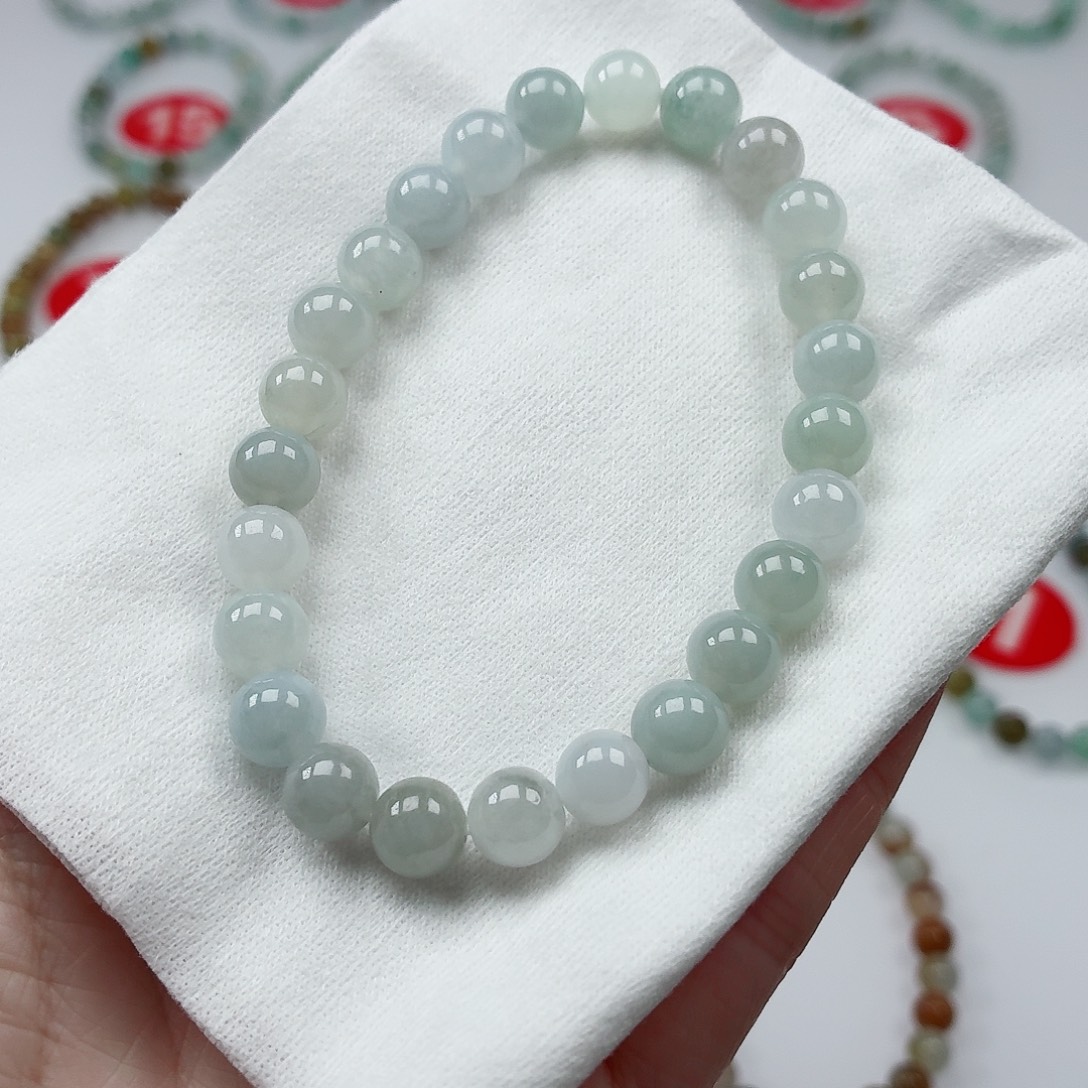 翡翠未镶嵌手链卡7.6（货尾）