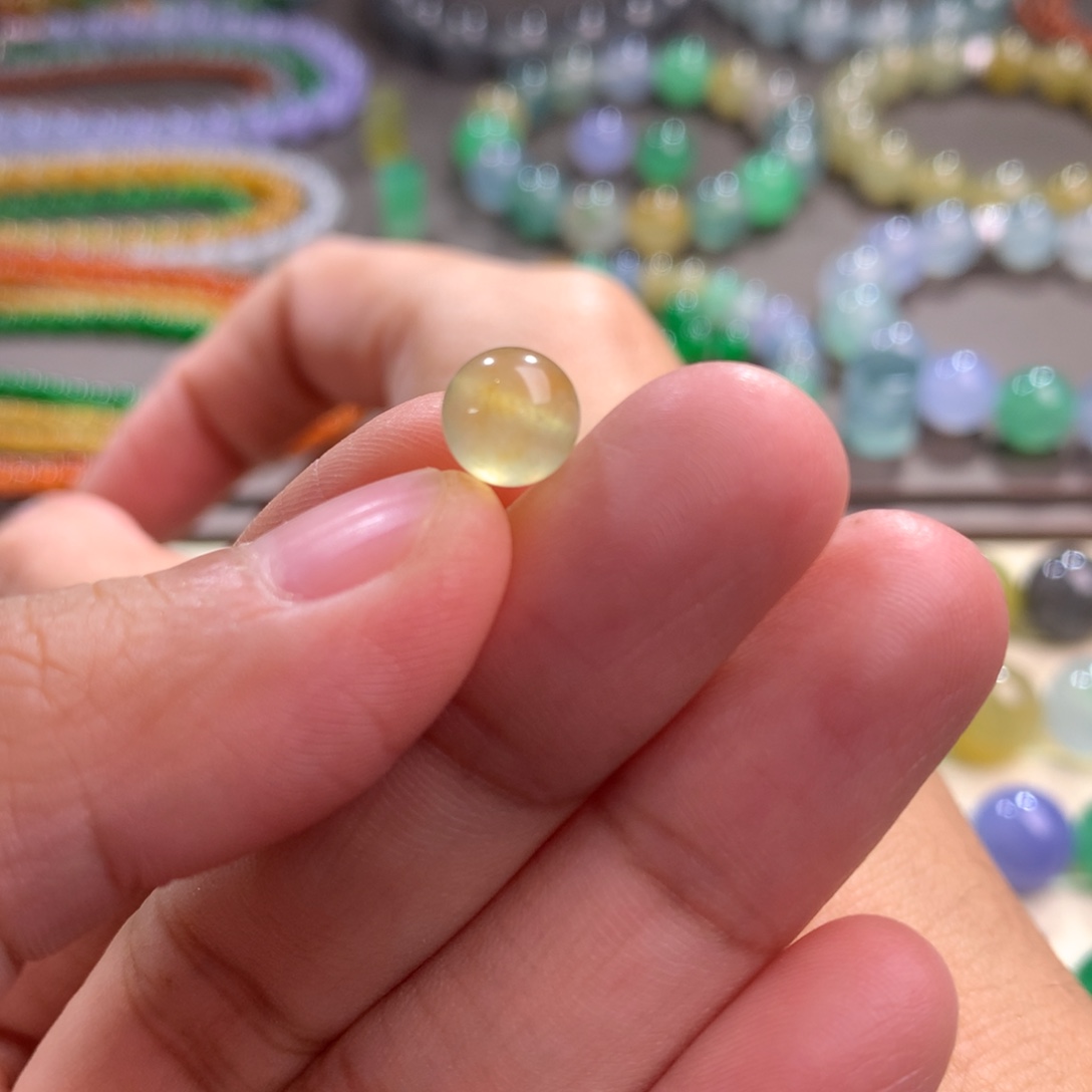 翡翠未镶嵌手链卡7.5