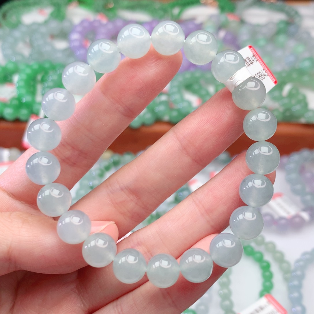 翡翠手链未镶嵌翡翠9mm