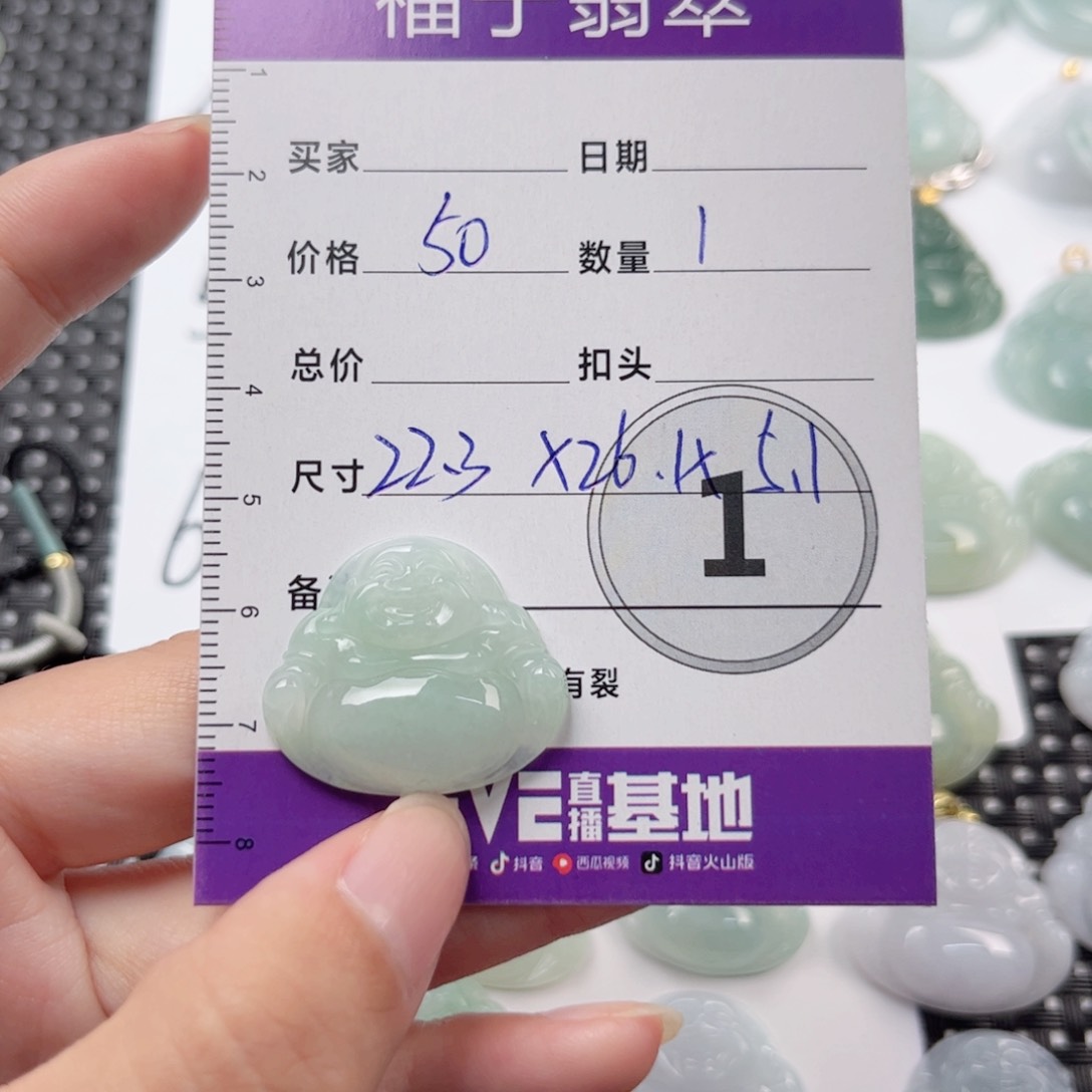 翡翠颈饰未镶嵌吊坠