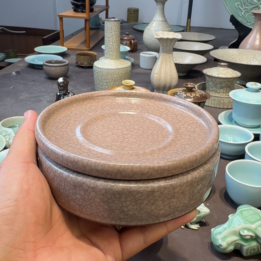 龙泉青瓷茶具微瑕