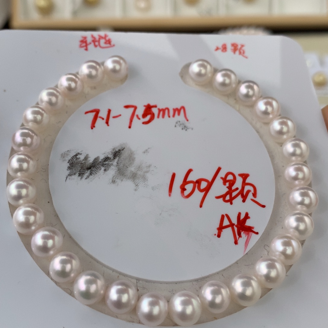 海水珍珠银S925镶嵌手绳