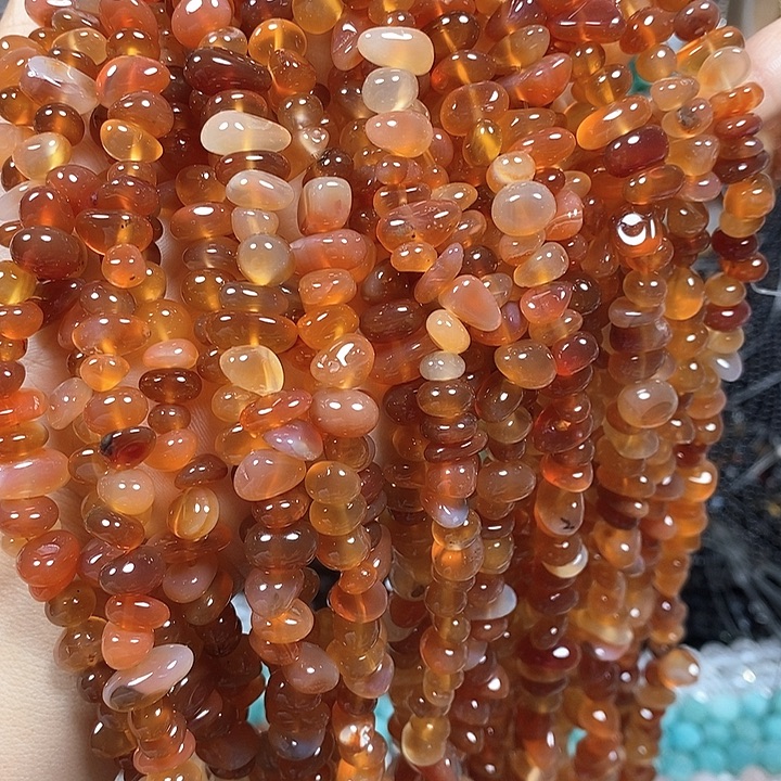 玛瑙/玉髓未镶嵌珠宝半成品玛瑙绕手4圈