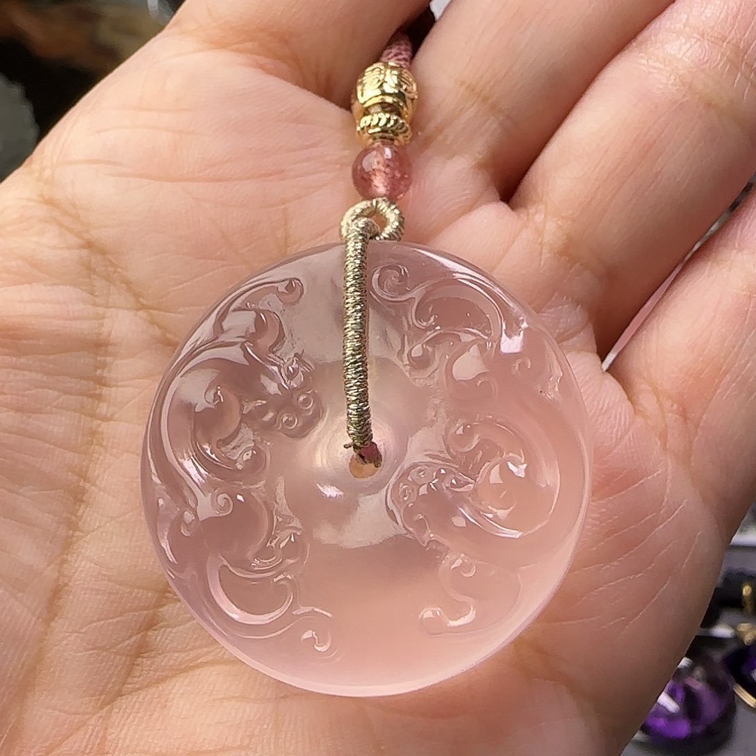 水晶吊坠未镶嵌糯****OJP37775成