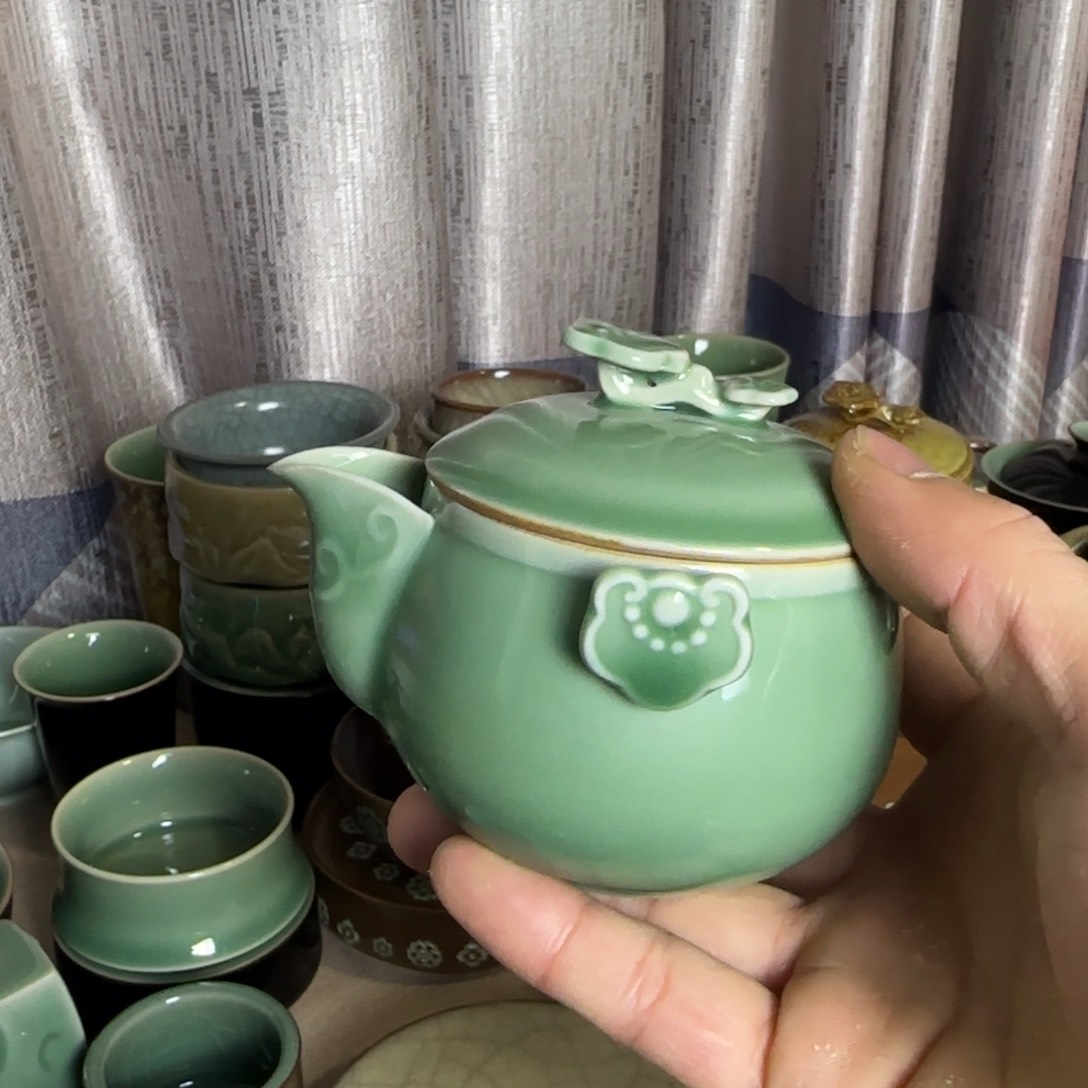 小金茶具青瓷茶器