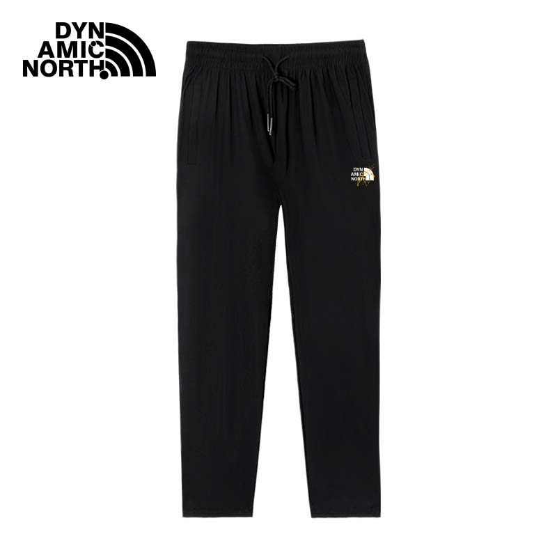动感北面高弹力裤子男女夏季薄款加大码宽松束脚冰丝速干休闲长裤