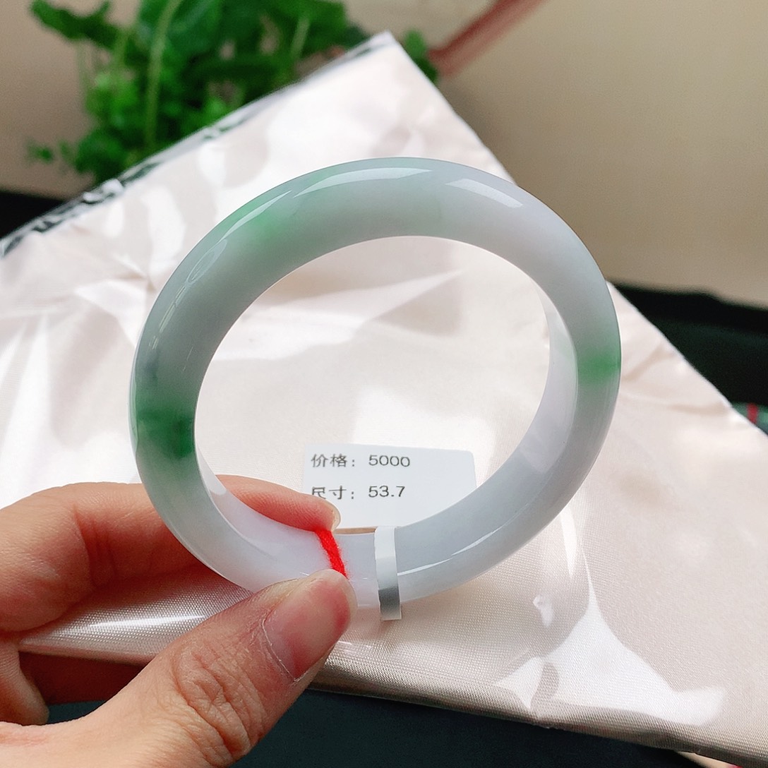 翡翠手镯未镶嵌天然翡翠手镯54