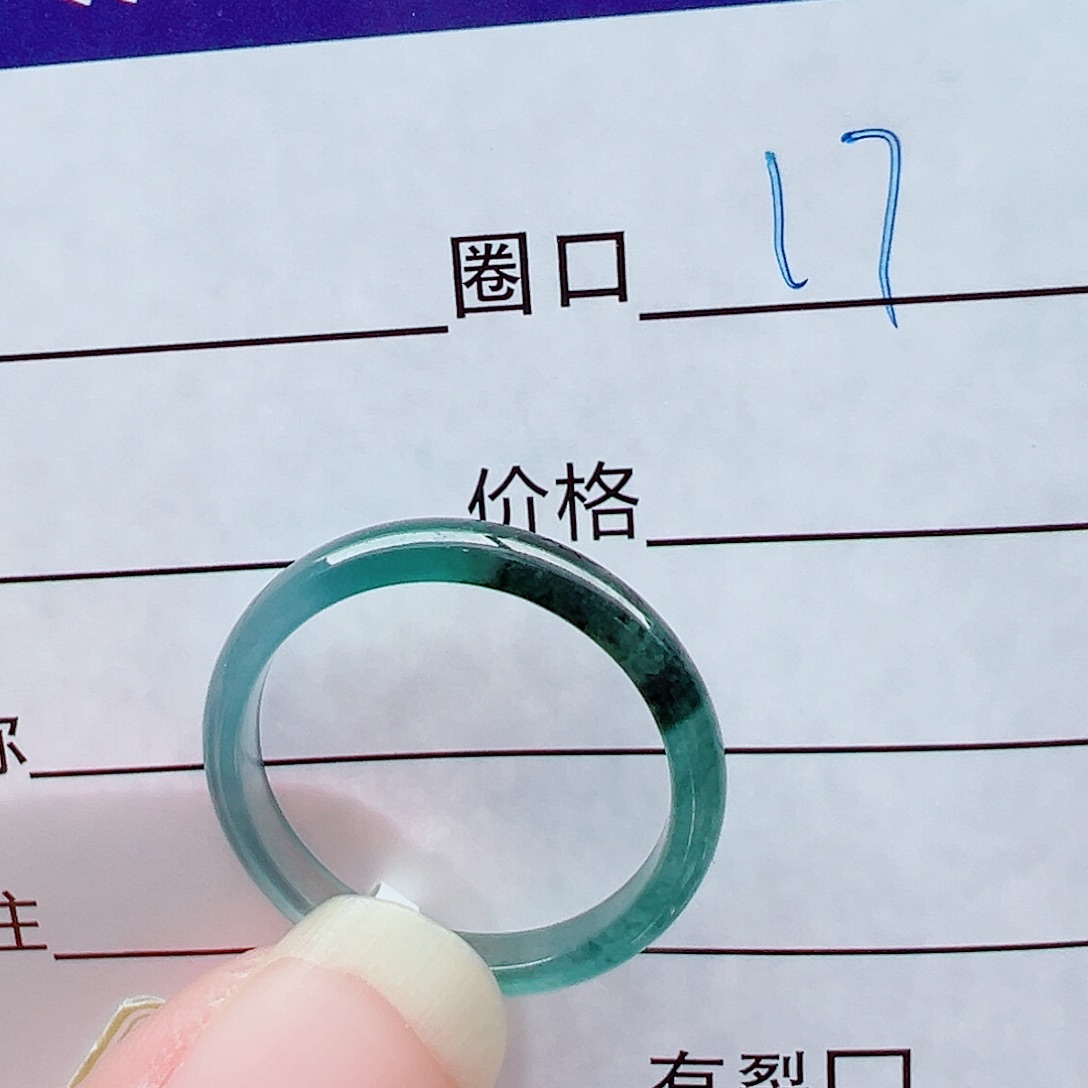 未镶嵌戒指翡翠依***装戒圈