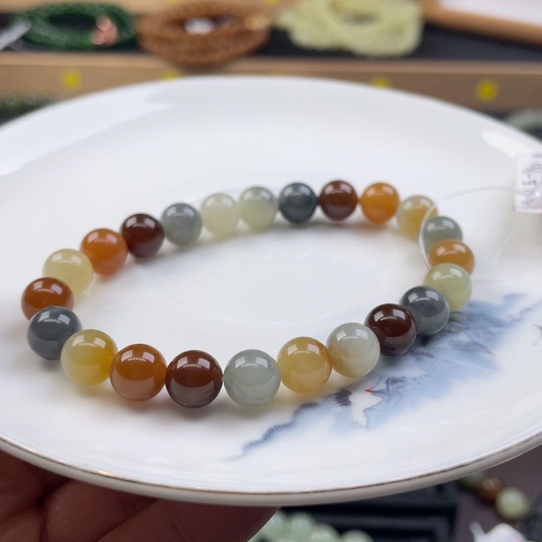 和田玉手串未镶嵌