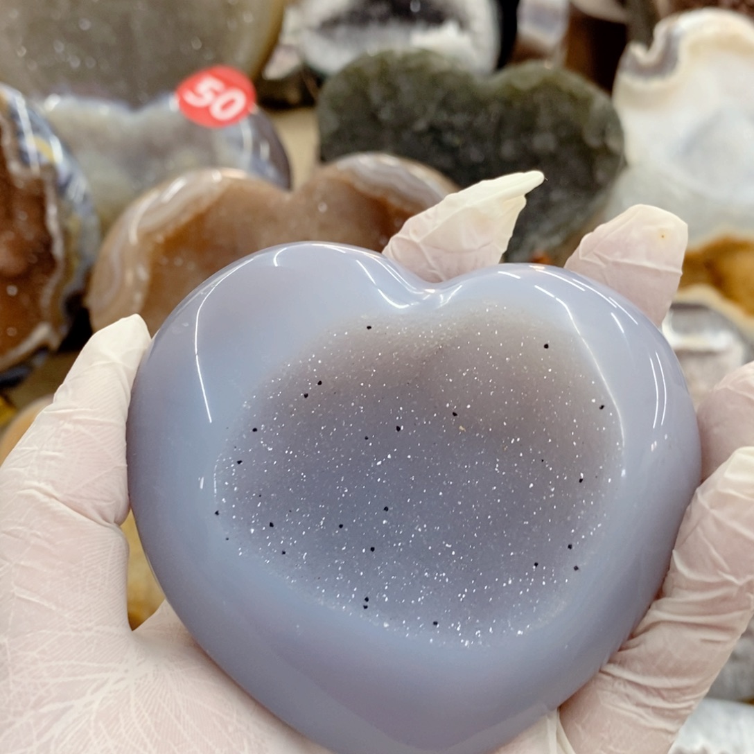 水晶天然水晶摆件9K金镶嵌