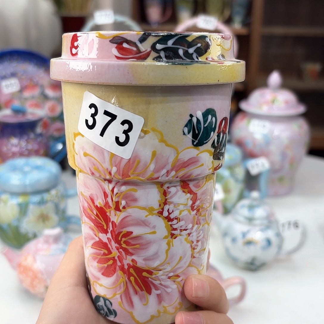 景德镇手绘高温釉下彩陶瓷茶具