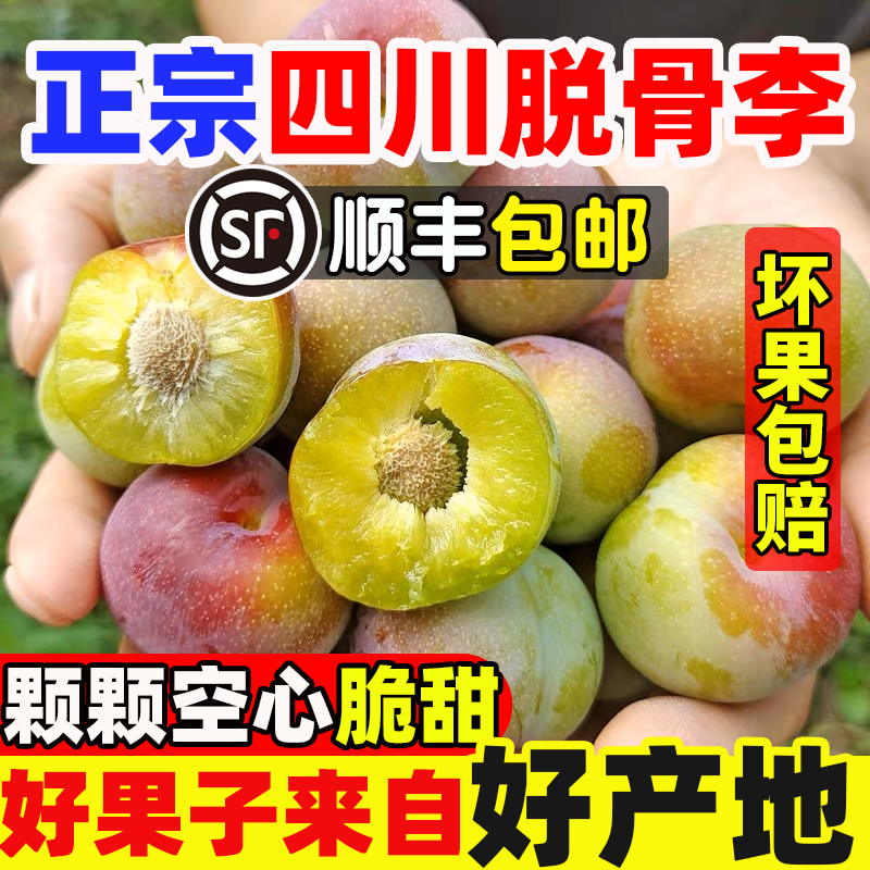 【顺丰包邮】四川半边红正宗茵红脱骨李当季新鲜水果