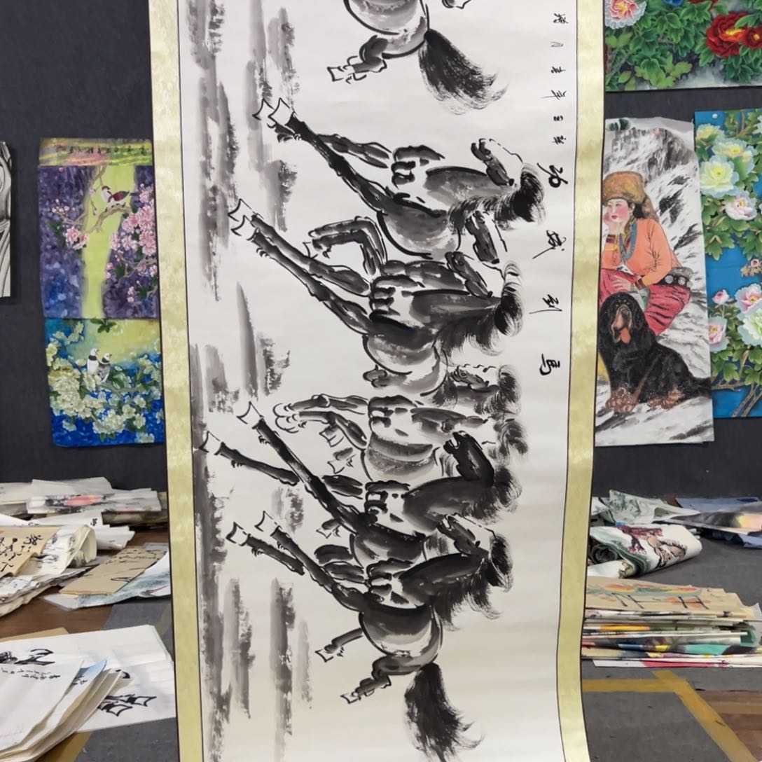 国画国画作品画心一张