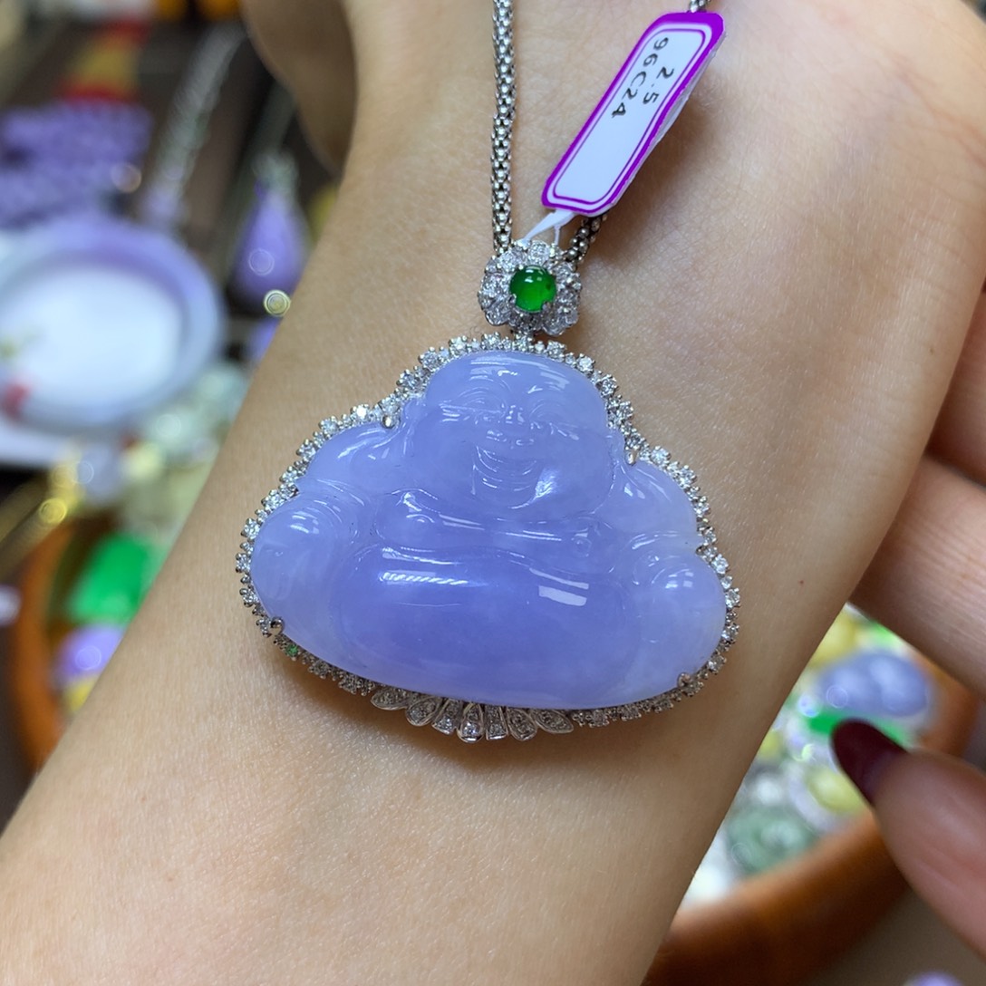 【闪购商品】翡翠颈饰18K金镶嵌翡翠