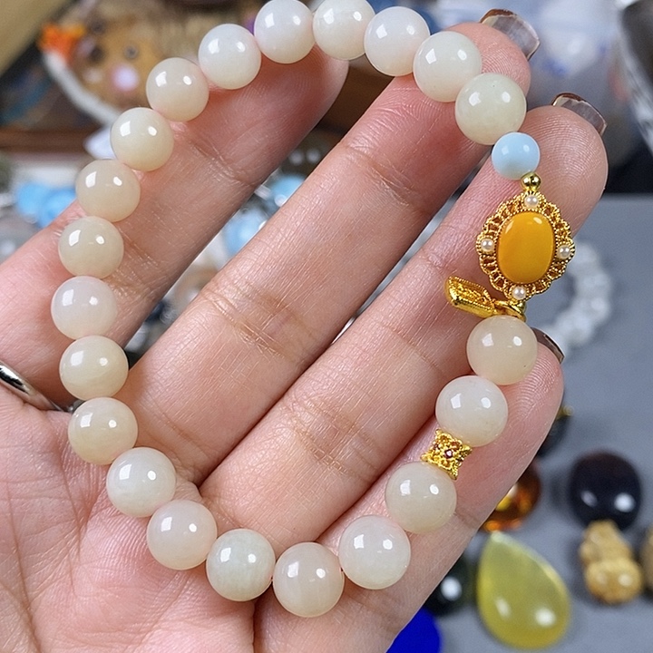 银S925镶嵌珠宝半成品水晶