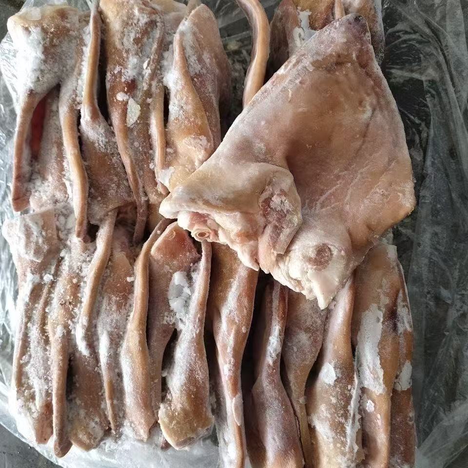 带根猪耳朵 新鲜日期猪耳朵 生猪耳小根耳朵干净卤菜食材冷冻包邮