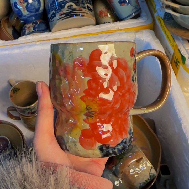 瓷片景德镇陶瓷手工手绘