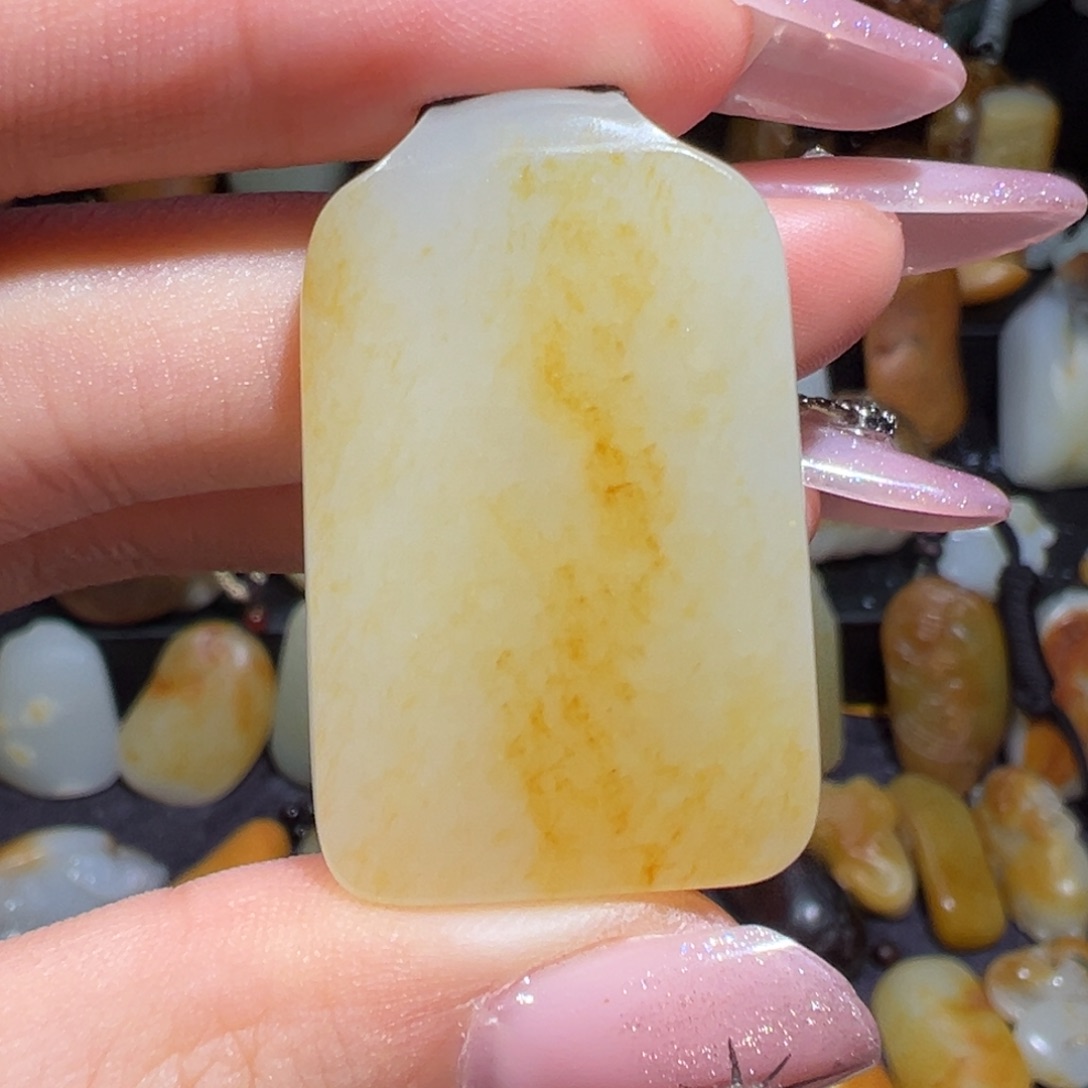 和田玉吊坠(不含链)未镶嵌t****l