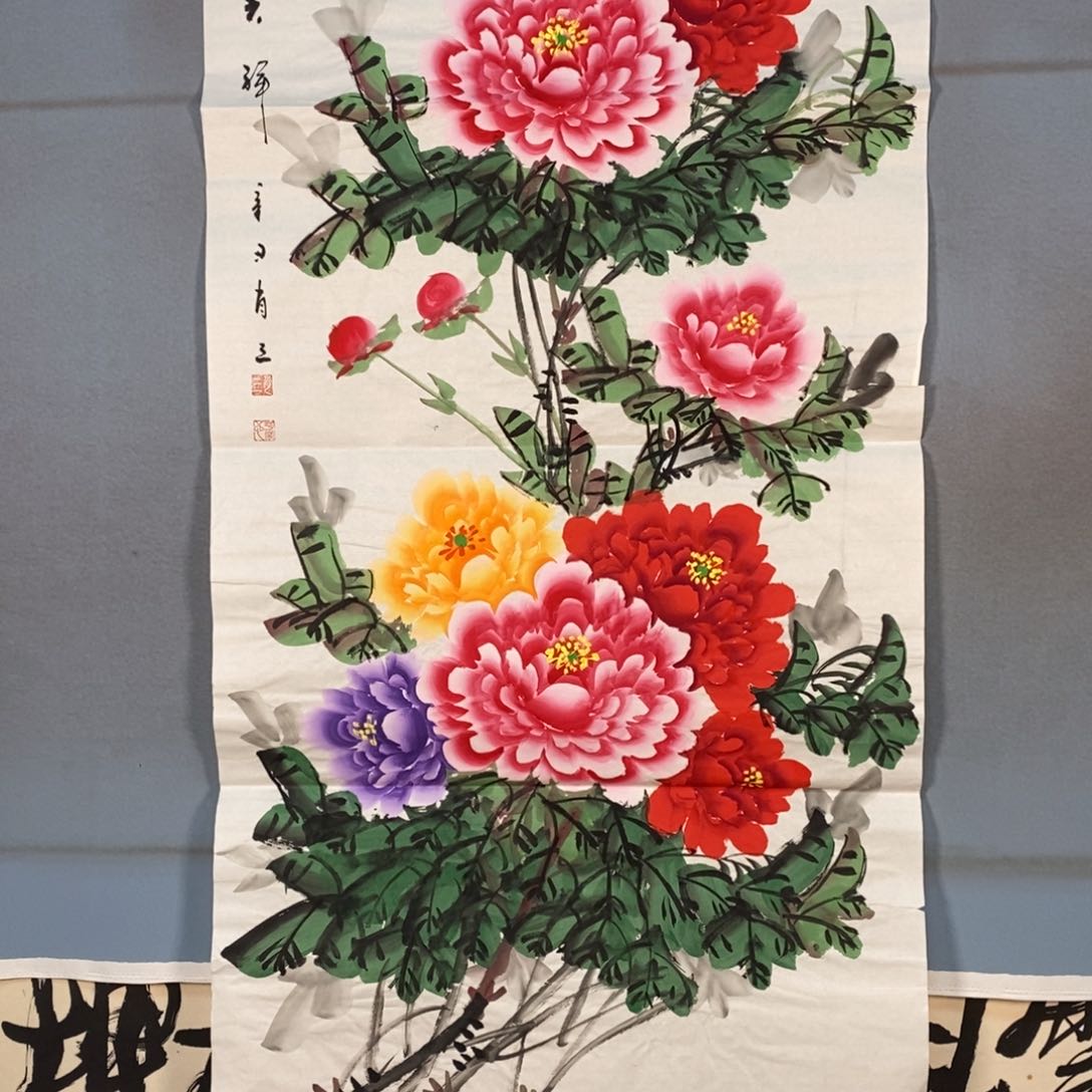 国画451牡丹花盛开的季节